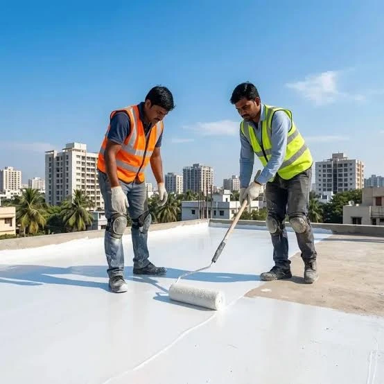 Construction waterproofing work